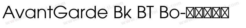AvantGarde Bk BT Bo字体转换